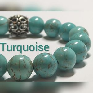 Chunky Natural Turquoise Bracelet